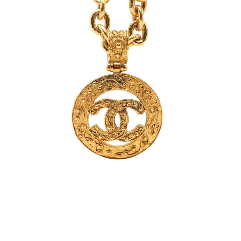 シャネル ココマーク チェーン ペンダント ネックレス 04A刻印 ゴールド メッキ レディース CHANEL【1-0273028】