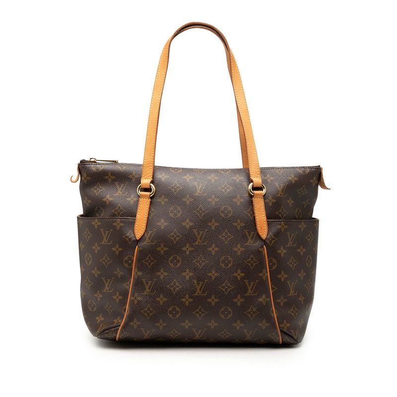 ルイ ヴィトン モノグラム トータリーMM トートバッグ ショルダーバッグ M56689 ブラウン PVC レザー レディース LOUIS VUITTON【1-0273322】