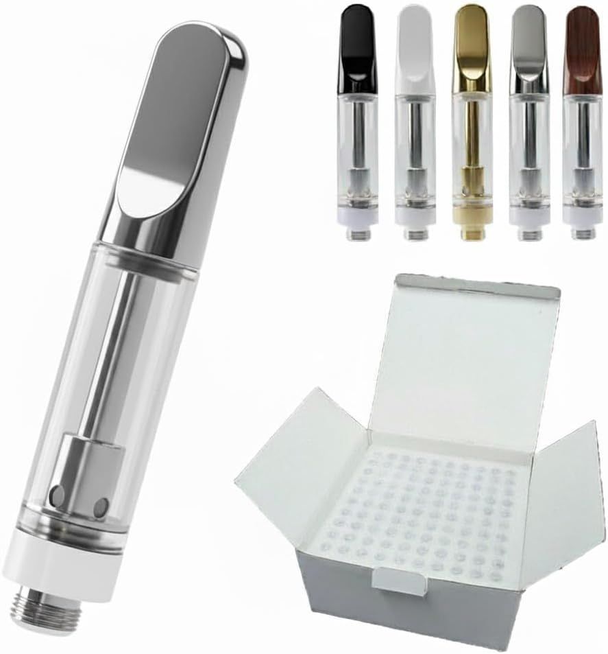 アトマイザー 510規格 1.0ml 100本 セット CBD対応 510スレッド リキッド オイル カートリッジ ccel Leafy (シルバー 1.0ml 100本) ... 6602355 B0F5GRZS7C X001B4ZCRP