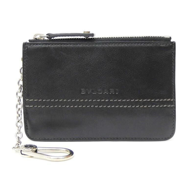 ブルガリ BVLGARI コイン＆キーケース コインケース 小銭入れ 黒 レザー