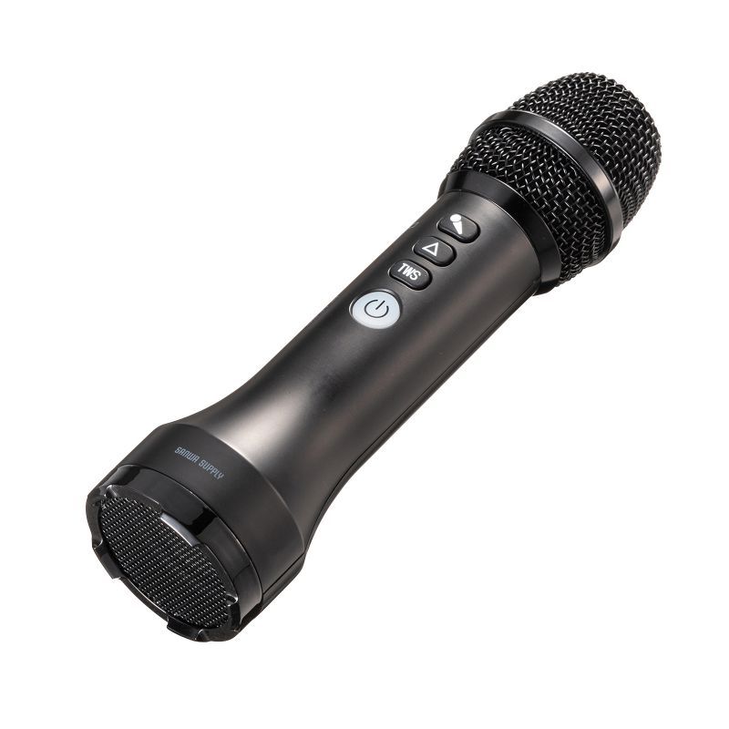 ハンドマイク型ポータブル拡声器スピーカー（Bluetooth対応・出力15W）サンワサプライ MM-SPAMP20