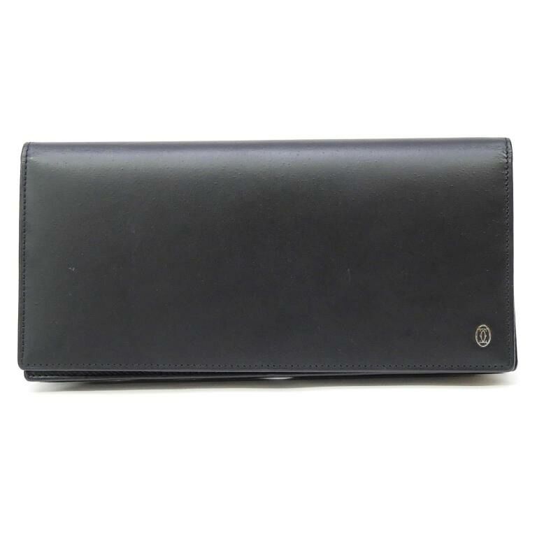 カルティエ Cartier パシャ ドゥ カルティエ 長財布 黒 レザー