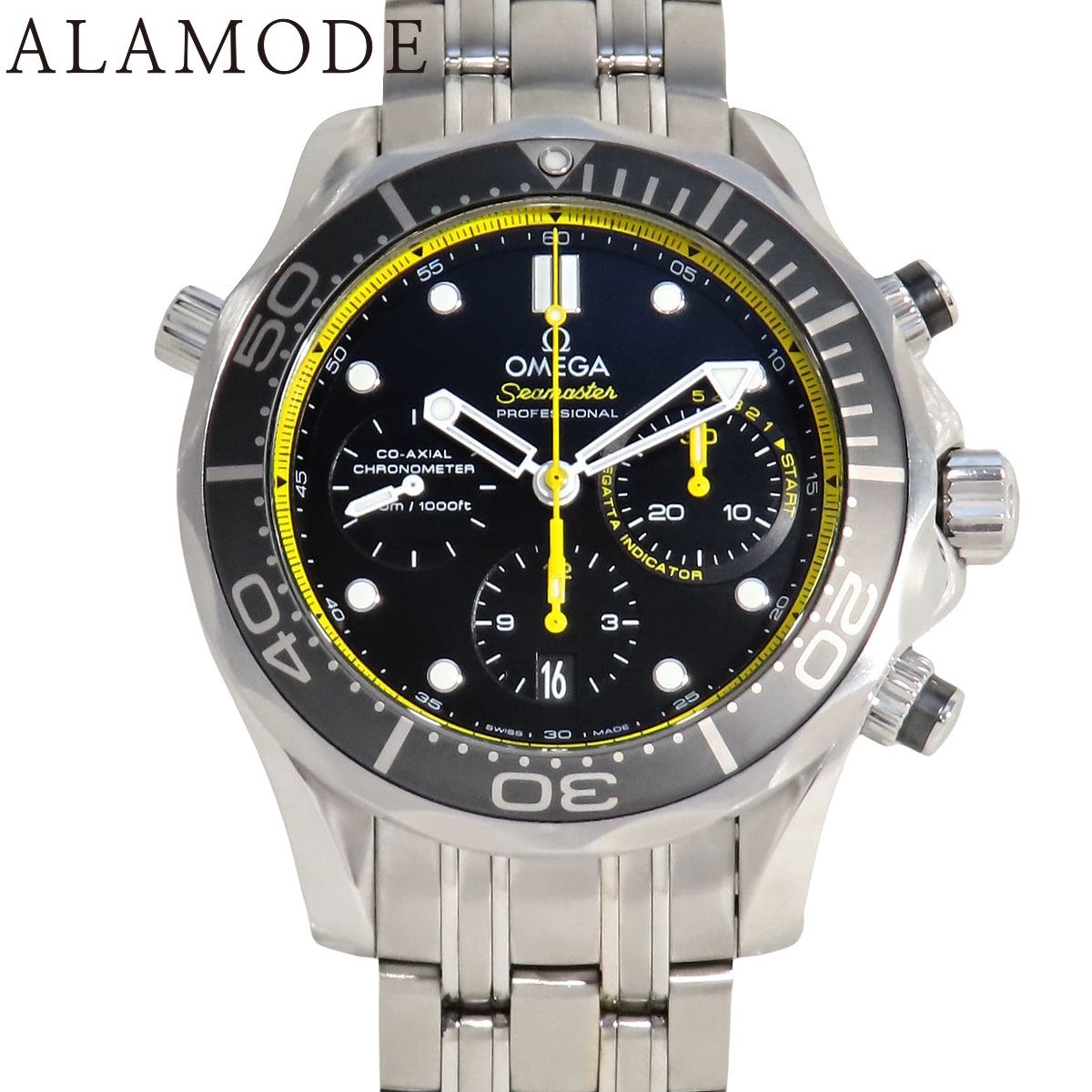 オメガ シーマスター ダイバー 300M 212.30.44.50.01.002 ブラック 自動巻き メンズ 40802183184【中古】【アラモード】