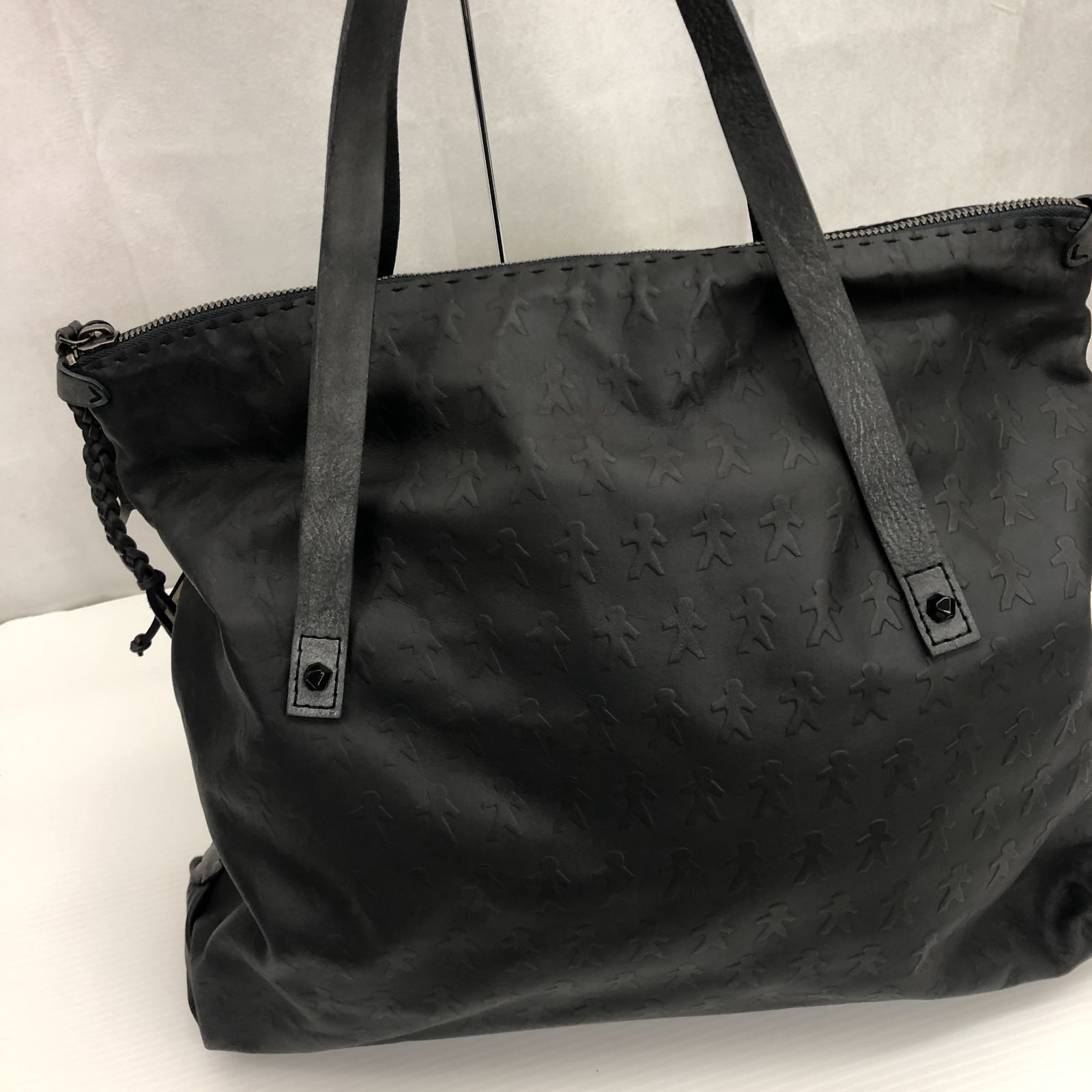 HENRY BEGUELIN エンリーベグリン ブラック レザー トートバッグ N 