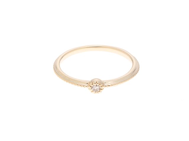 JEWELRY ジュエリー ジュエリー K10/D0.03/0.9g/#4　【205】 貴金属･宝石 ﾘﾝｸﾞ リング・指輪 K10イエローゴールド K10YG 4号 イエローゴールド イエローゴールド K10　0.03刻印 レディース【中古】