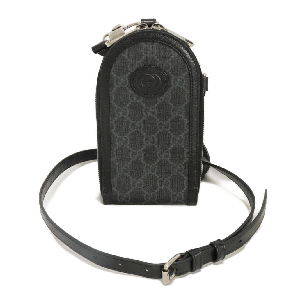 GUCCI グッチ GGスプリーム フォンホルダー ダブルG カーフ スマホ