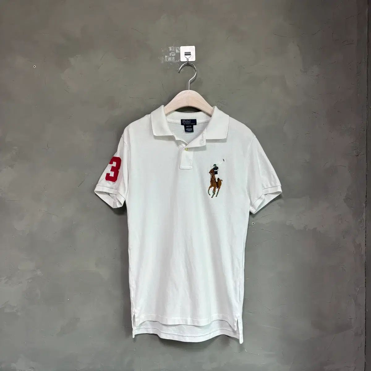 POLO RALPH LAUREN ポロラルフローレン ビックポニー カラーTシャツ 半袖 白