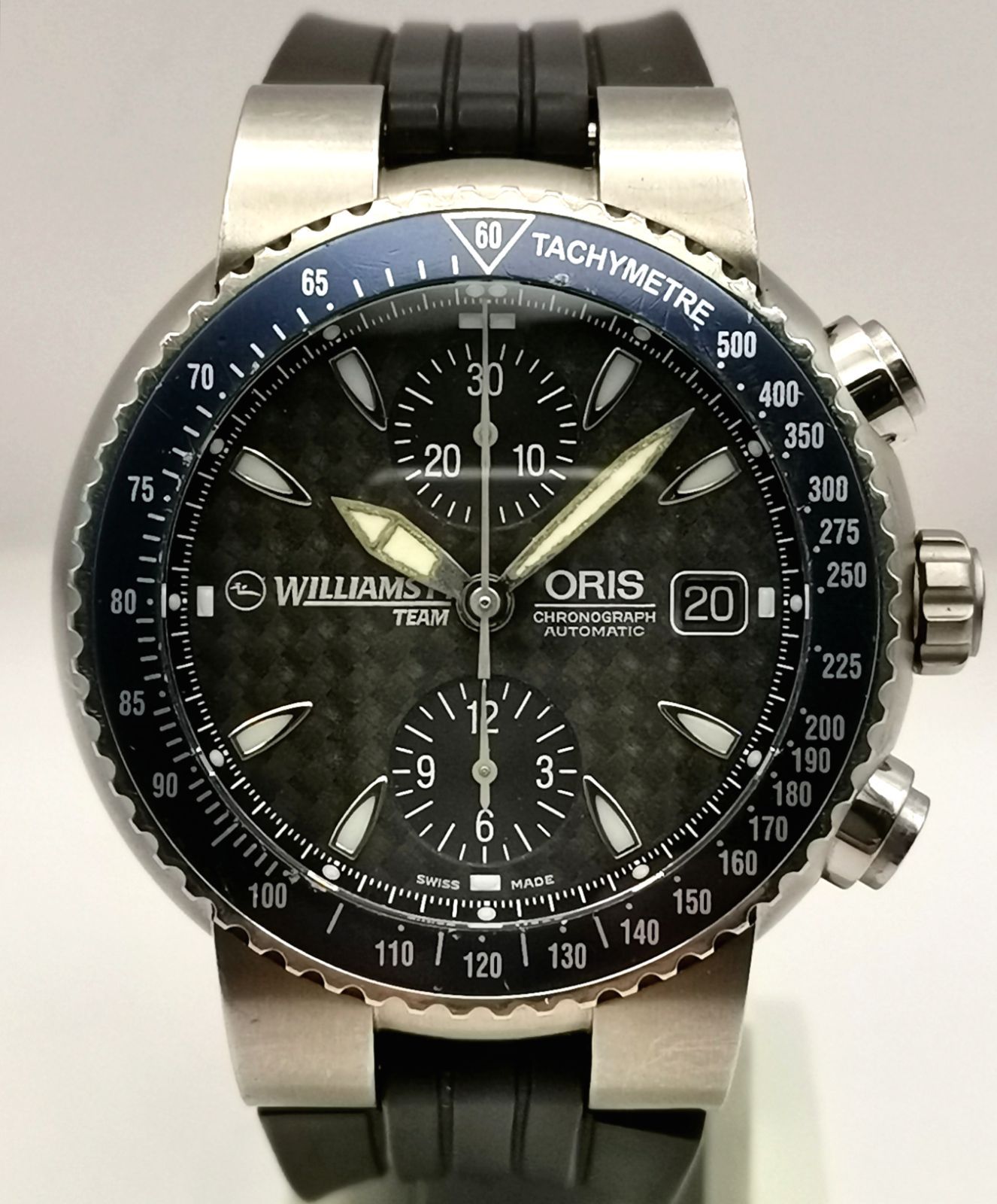 限定 ORIS オリス 7556 TI チタン ウィリアムズF1 クロノグラフ 2000本限定 自動巻き 時計