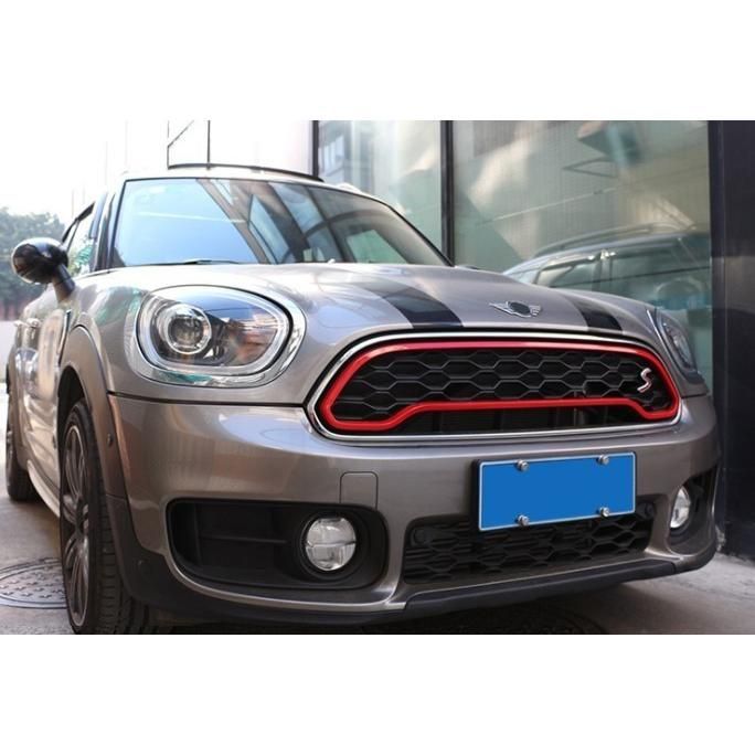 憧れ仕様に♪ BMW MINI フロント グリル カバー ガーニッシュ ミニ F60 クロスオーバー クーパーS クーパーSD オール4 b2646