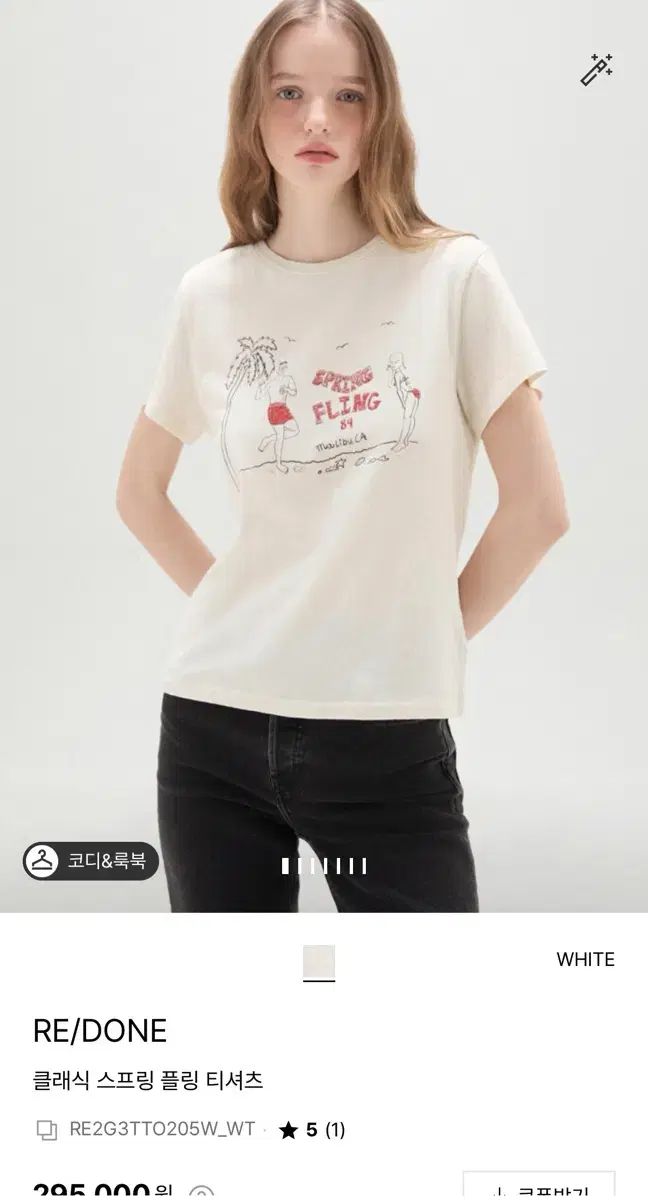 (新品) RE/DONE リーダン 新作 フリン Tシャツ S