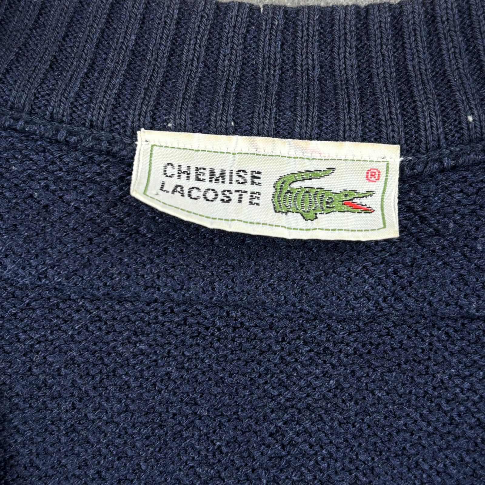 Vintage CHEMISE LACOSTE フレンチラコステ チルデンニットベスト ワニ 