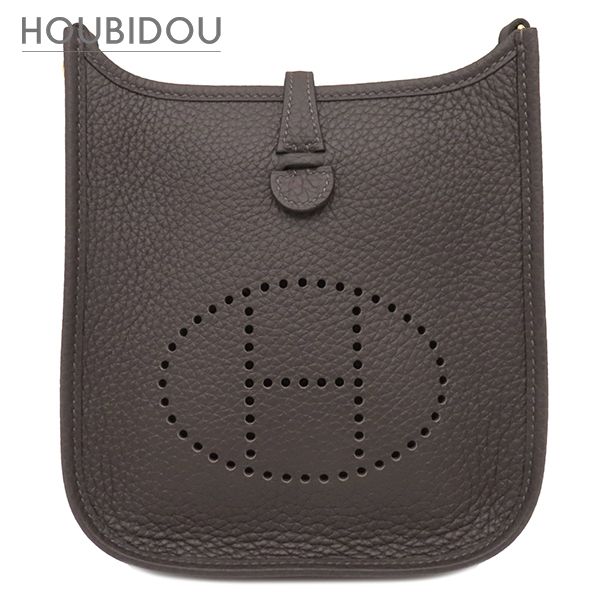 エルメス HERMES ショルダーバッグ エヴリン TPM 16 ロング トリヨンクレマンス エベンヌ ゴールド金具 茶 エブリン 2025年製 K 【箱】【中古】