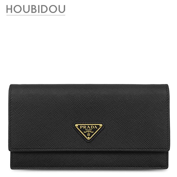 プラダ PRADA ショルダーバッグ サフィアーノ ミニ バッグ レザー ブラック ゴールド金具 黒 トライアングルロゴ 1NF059 【箱】【中古】