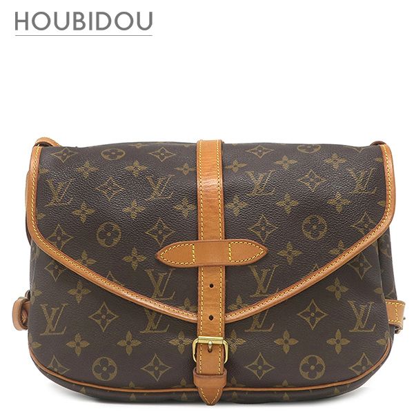 ルイヴィトン LOUIS VUITTON ショルダーバッグ ソミュール 30 モノグラムキャンバス モノグラム ゴールド金具 斜め掛け ダブルフェイス M42256 AR1901【中古】