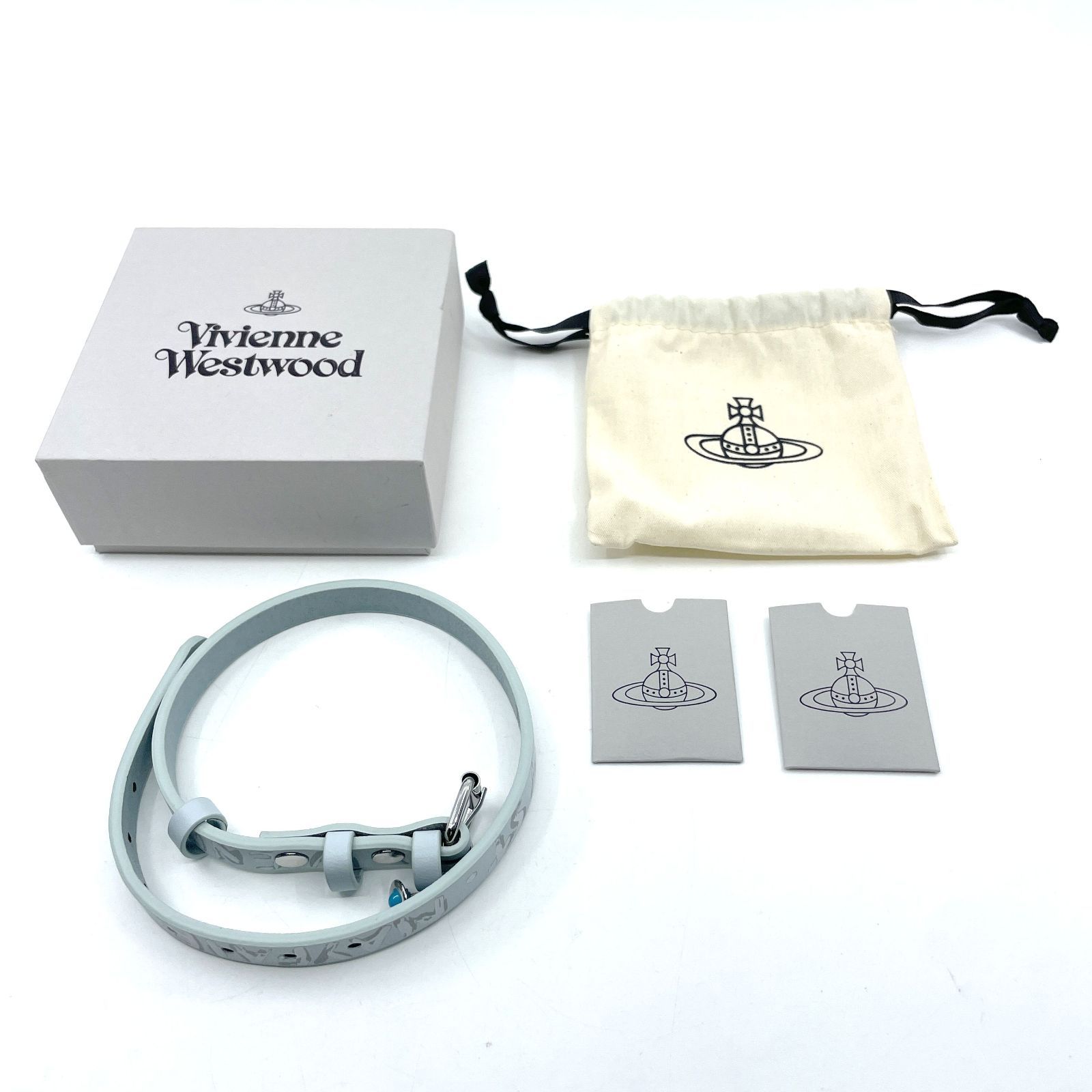 Vivienne Westwood　ヴィヴィアンウエストウッド　チョーカー ネックレス　ライトブルー　オーブ