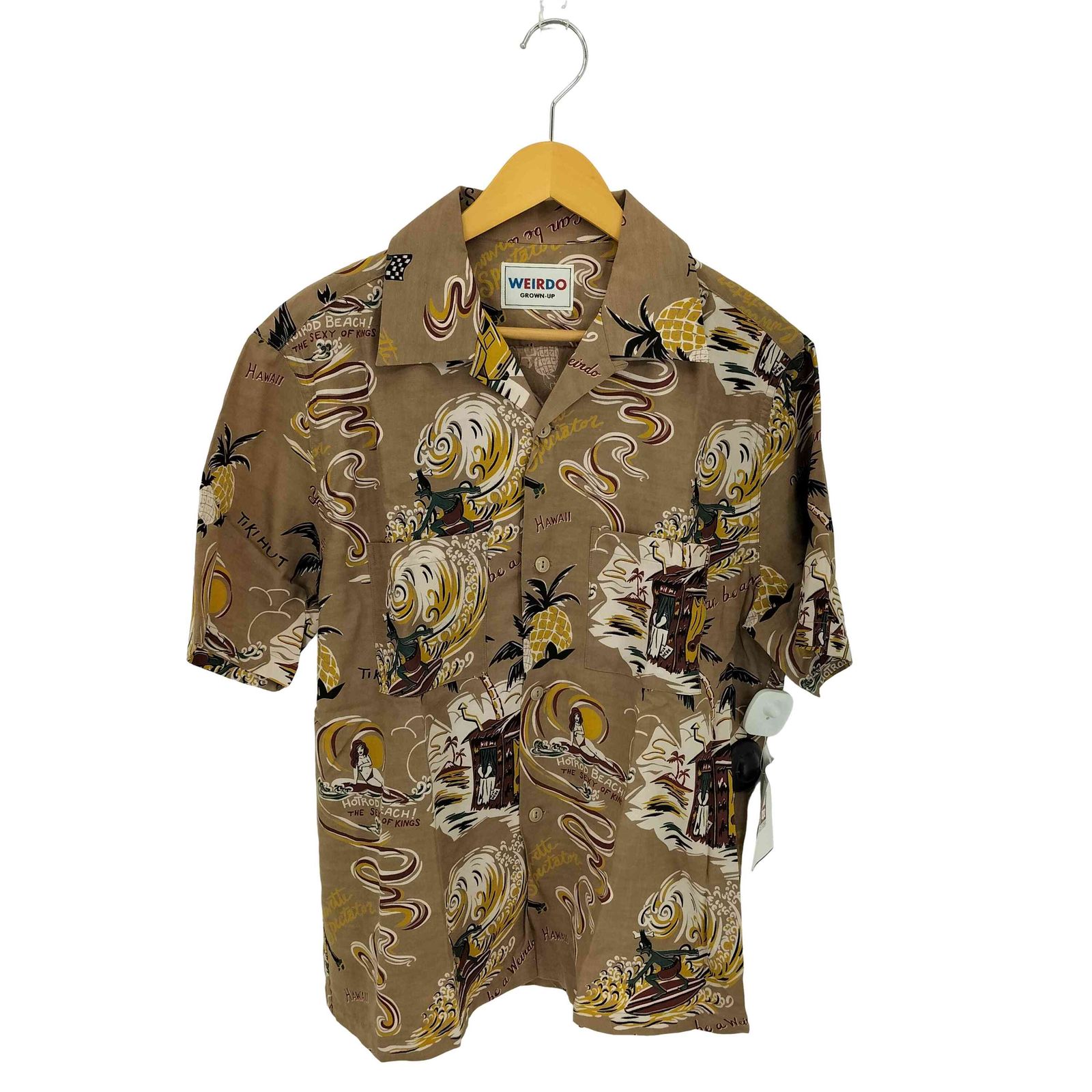 ウィアード WEIRDO WEIRDO HUT S/S SHIRTS ウィアードハット アロハ 半袖シャツ メンズ M