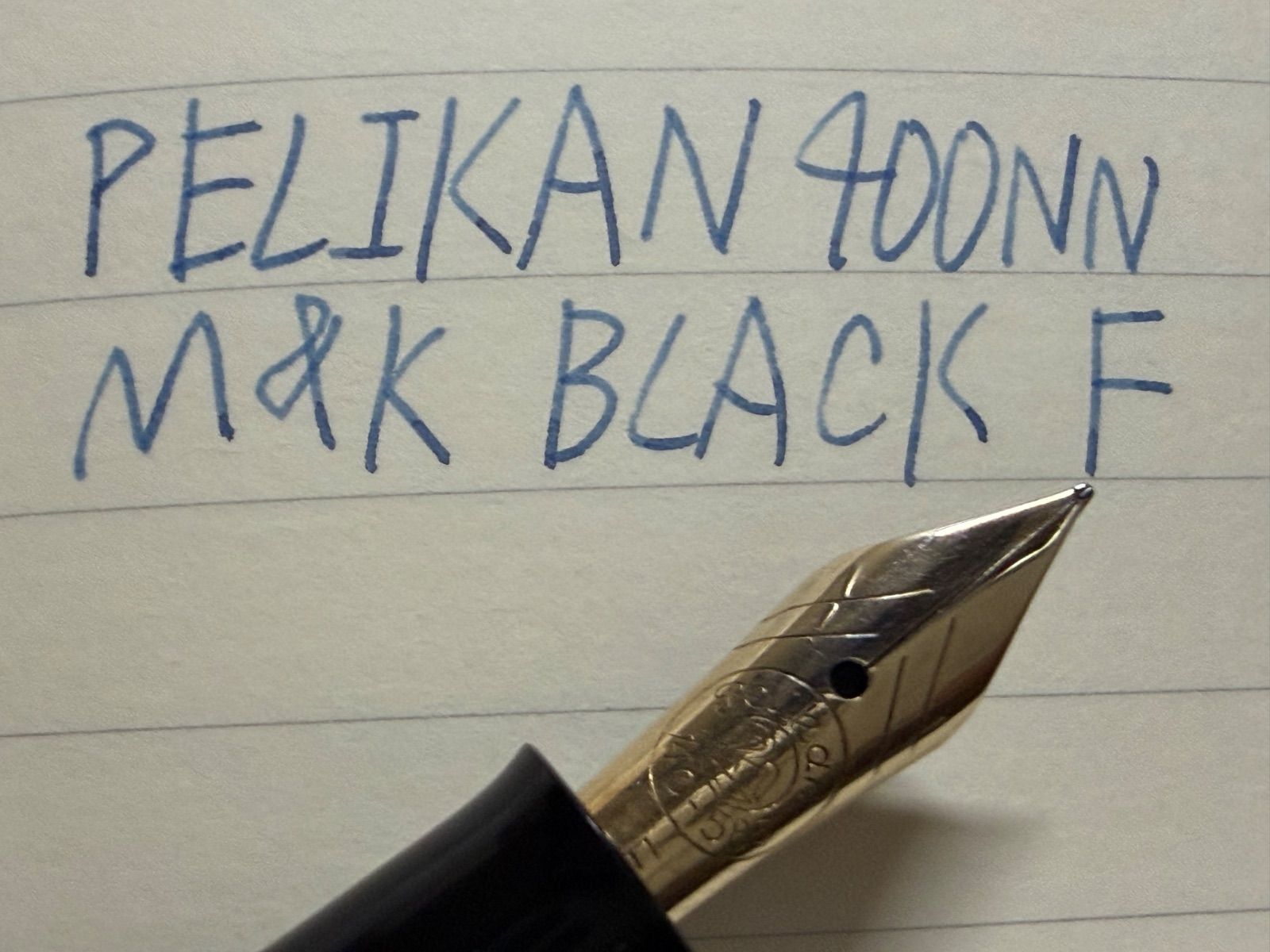 未使用に近い ペリカン 400NN M&K 万年筆 ブラック F 細字 - メルカリ