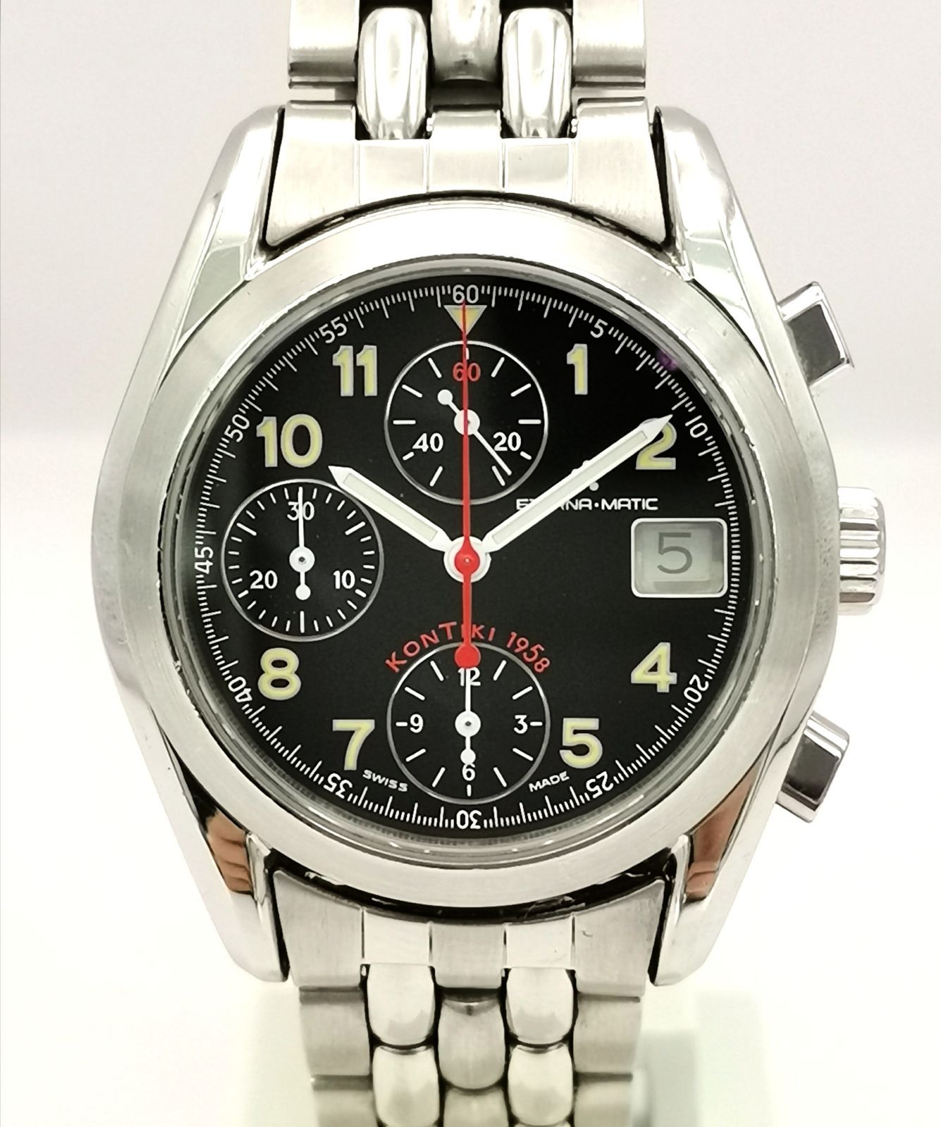 ETERNA エテルナ 1575.41 コンチキ クロノグラフ デイト 箱保付き 自動巻き 時計