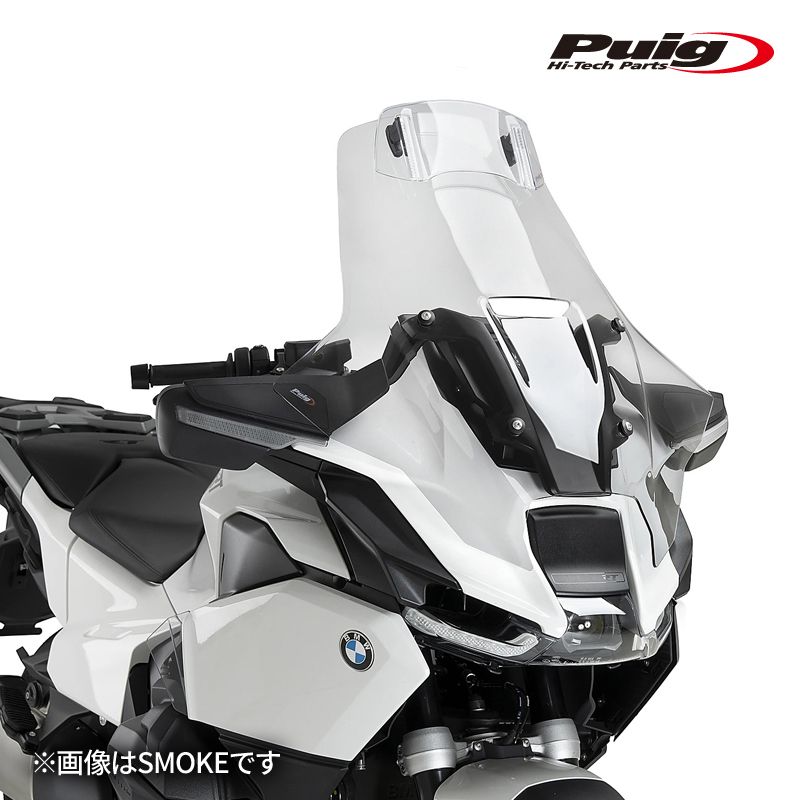 Puig 22646H TOURING WINDSHIELD WITH VISOR [SMOKE] BMW R1300RT (25-26) プーチ スクリーン カウル