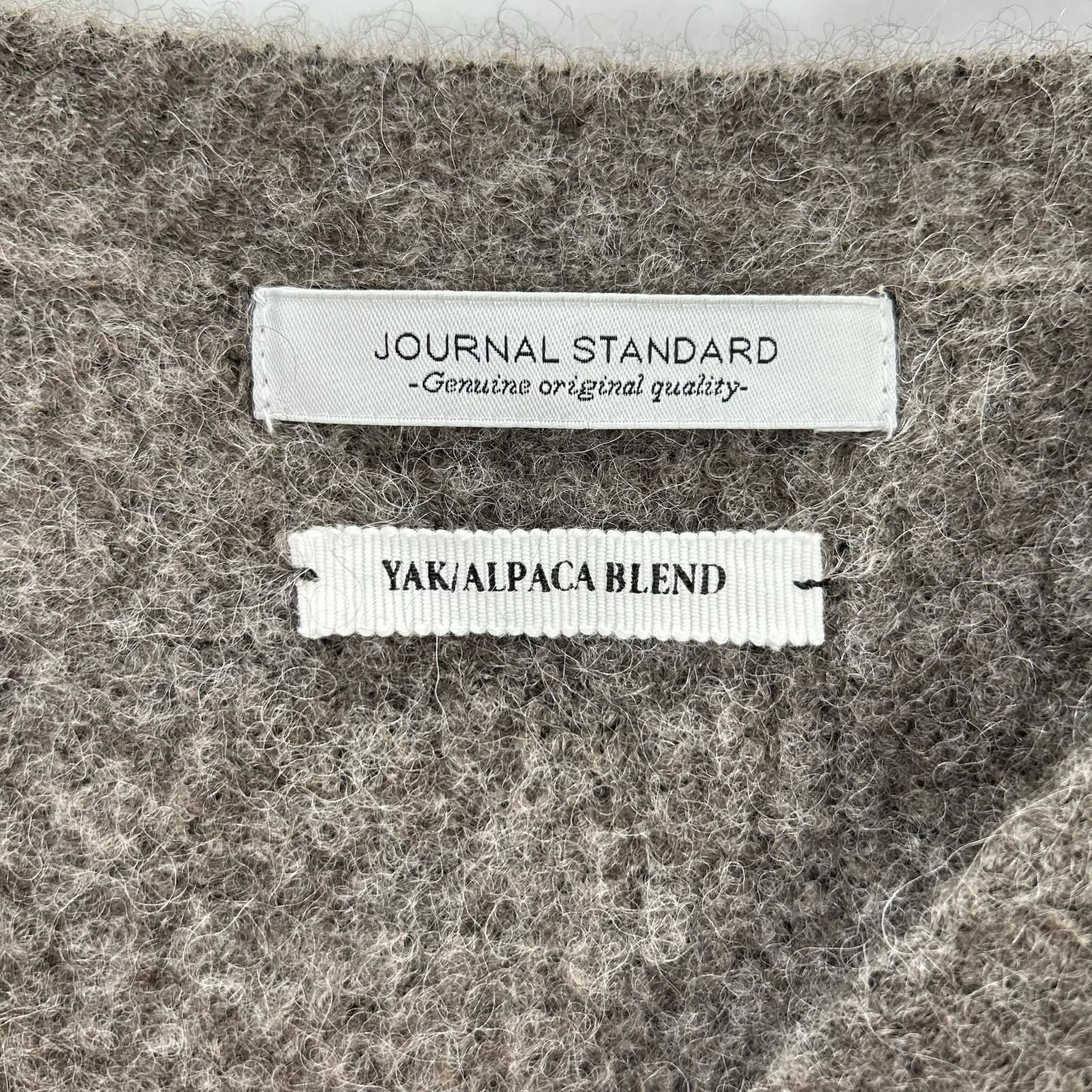 JOURNALSTANDARD ジャーナルスタンダード 25AW 250806005590 グレージュ ヤクウール×アルパカブレンド ニットプルオーバー M JOURNALSTANDARD ジャーナルスタンダード 25AW 250806005590