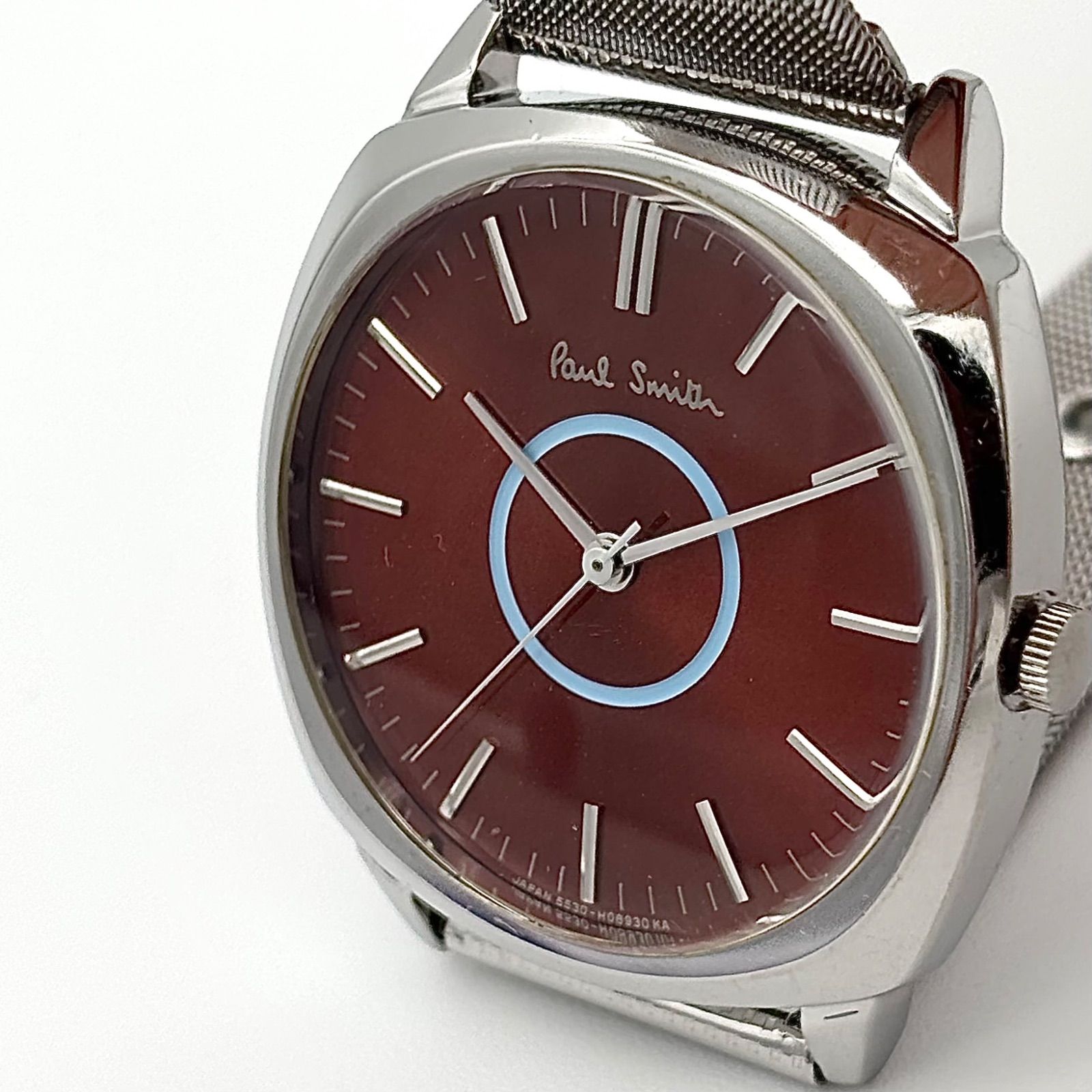 【稼働品】美品　Paul Smith ポールスミス 腕時計 メッシュ 5530 稼働品 Working item ポールスミス Paul Smith 腕時計 メンズ Men