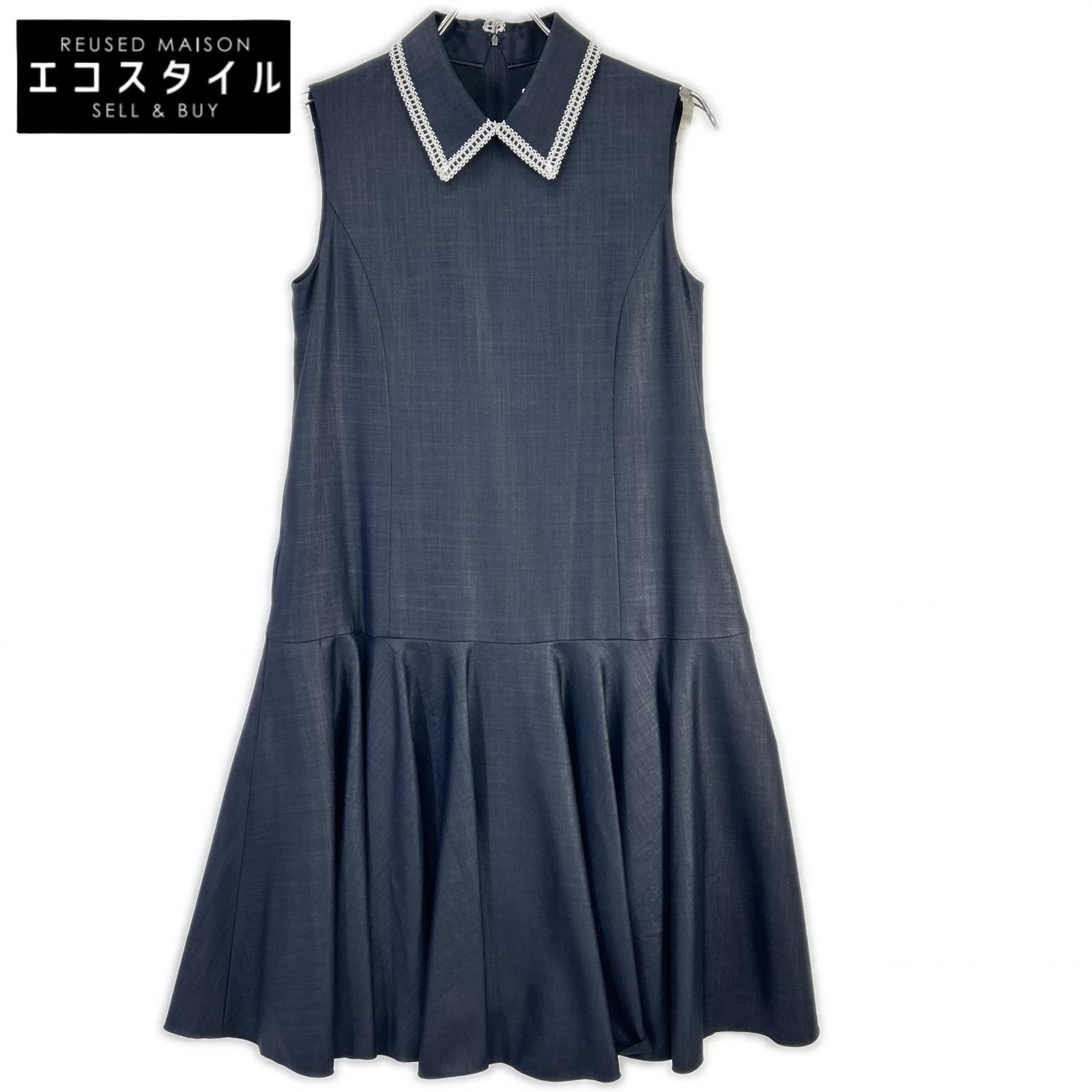 FOXEY NEW YORK　フォクシーニューヨーク　42738 ブラック リーブルドレス フレアワンピース　38