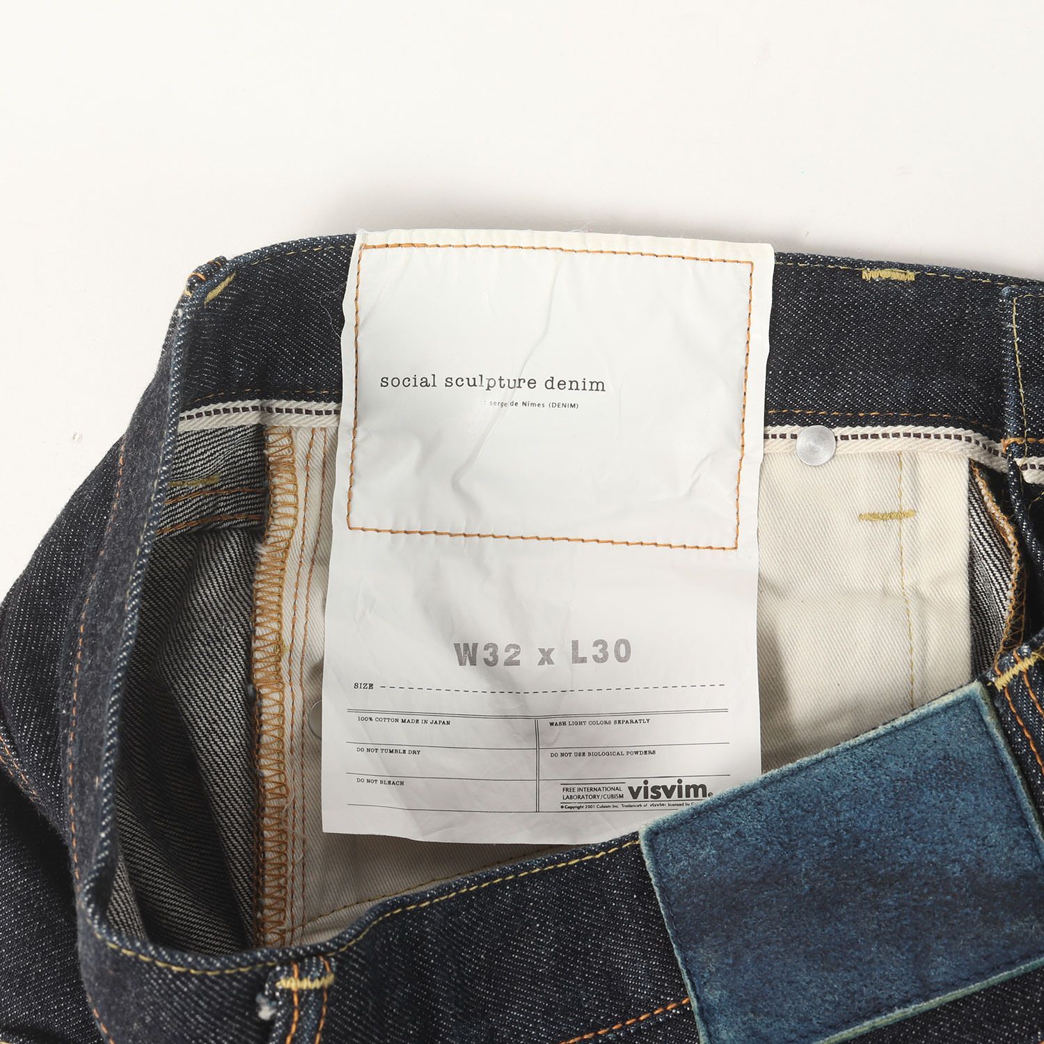 visvim ビズビム パンツ インディゴ サイズ:32×30 | スリム テーパード