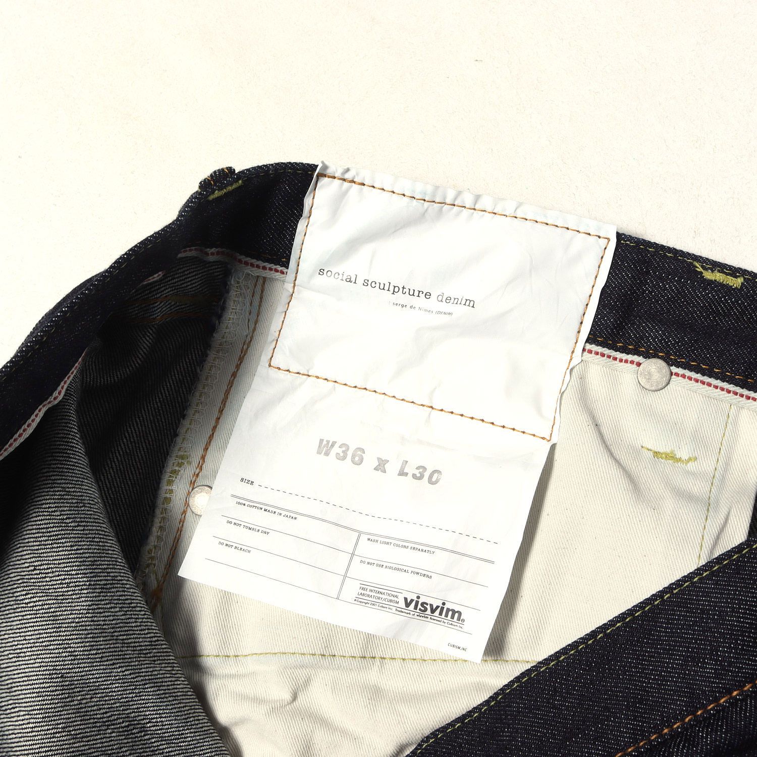 美品】isvim ビズビム パンツ インディゴ サイズ:36×30 | 26SS