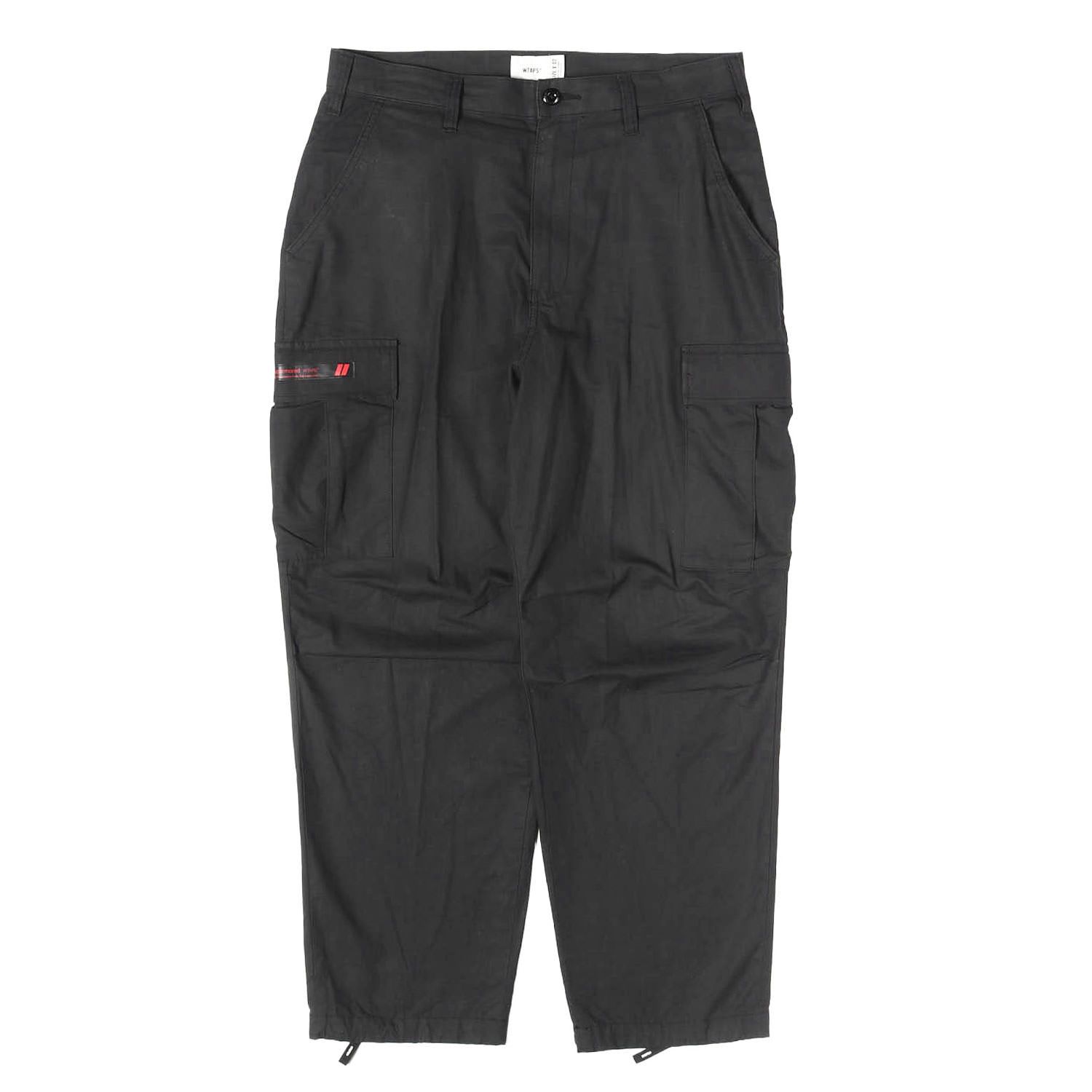WTAPS ダブルタップス パンツ ブラック 黒 サイズ:M | 24AW リップストップ ミリタリー カーゴパンツ (MILT9601 / TROUSERS / COTTON. RIPSTOP) | ボトムス ズボン【メンズ】【中古】