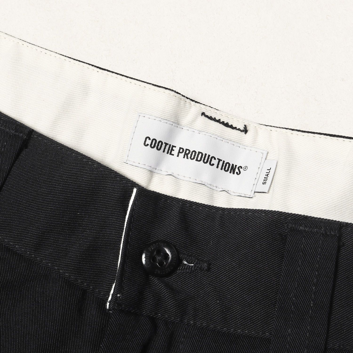 COOTIE クーティー ブラック 黒 サイズ:S | 24SS 1タック ワイド