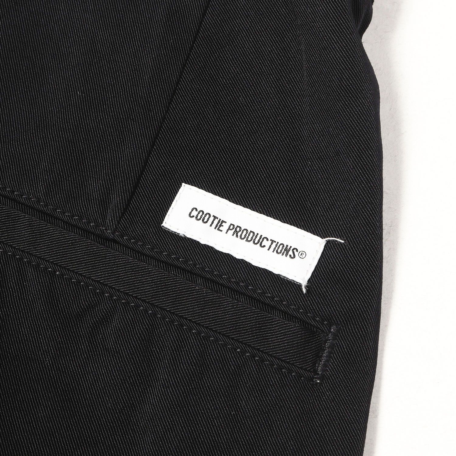 COOTIE クーティー ブラック 黒 サイズ:S | 24SS 1タック ワイド ナイロンツイル チノパンツ(Nylon Chino Cloth 1 Tuck Trousers) | ボトムス ズボン【メンズ】【中古】 COOTIE クーティー ブラック 黒 サイズ:S | 24SS 1タック ワイド