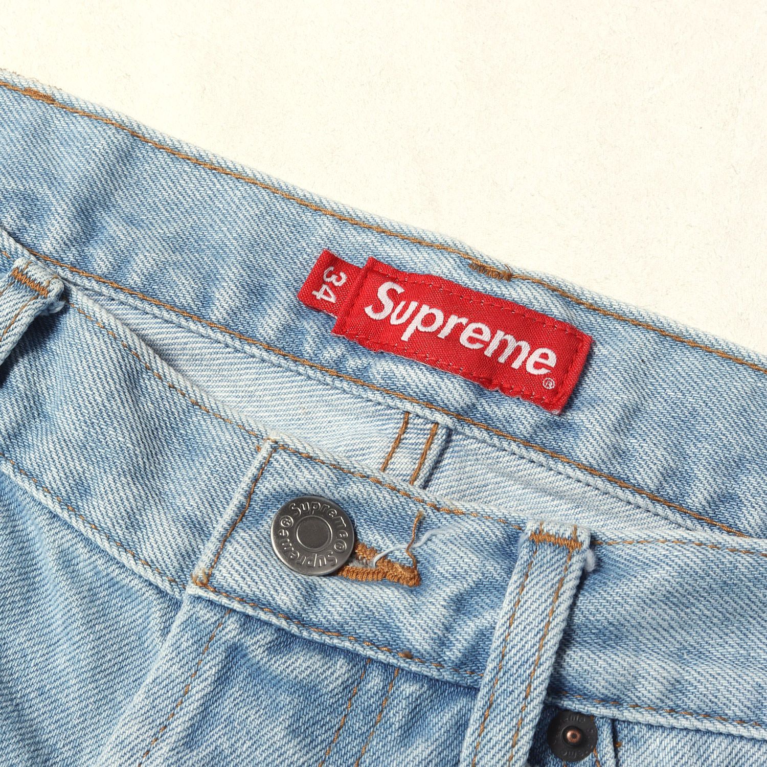 Supreme シュプリーム パンツ ウォッシュドインディゴ サイズ:34 