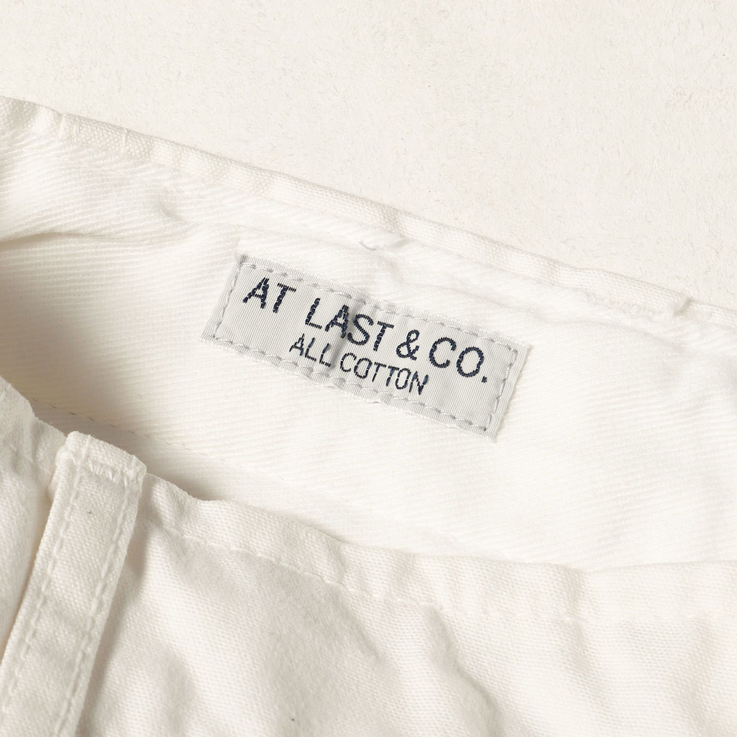 AT LAST & CO コットントラウザー At LAST&CO アットラスト パンツ ホワイト 白 サイズ:32 | コットン