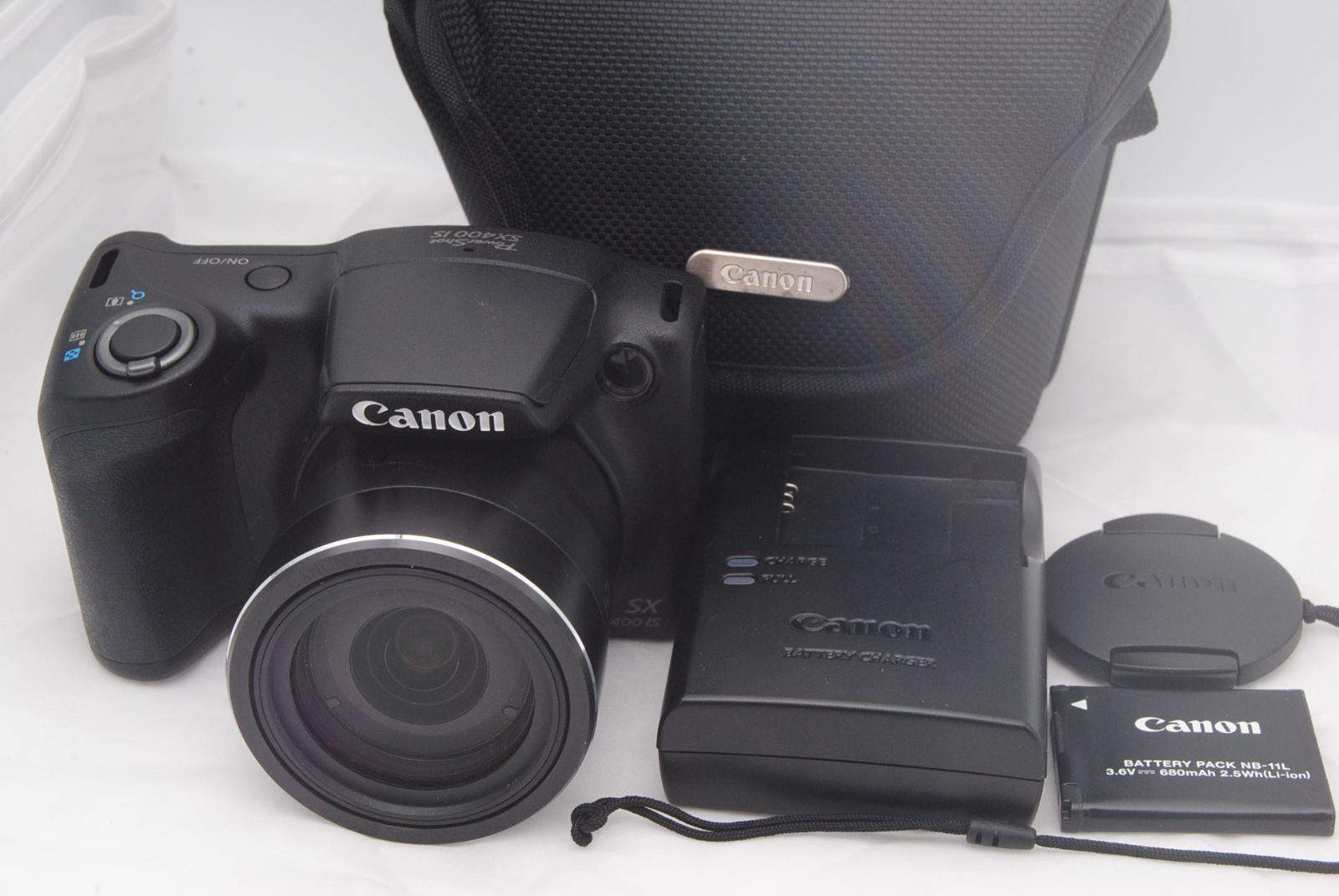 新品級 ★ Canon PowerShot SX400IS ブラック デジタルカメラ 約1600万画素 光学30倍ズーム PSSX400IS