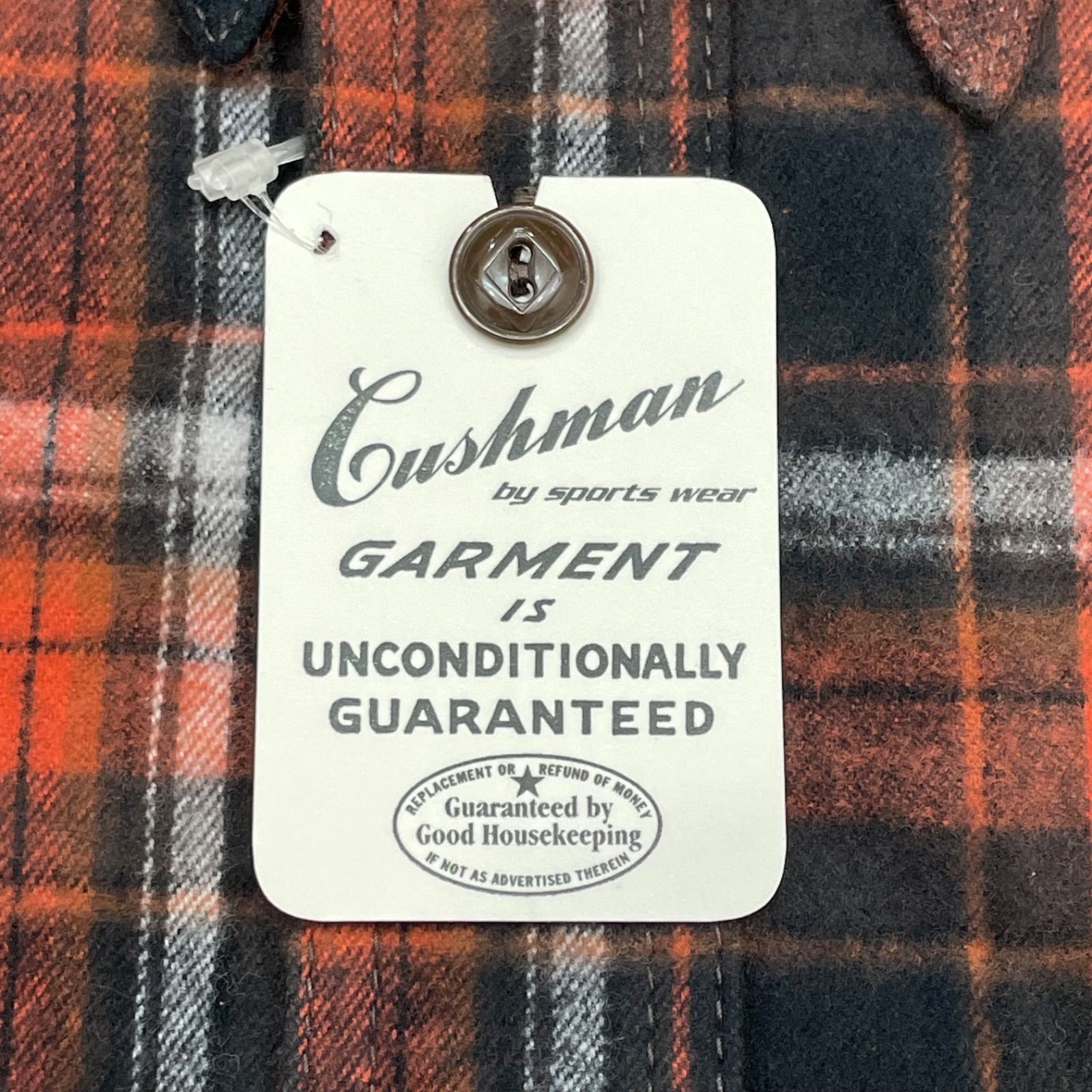 未使用品 Mサイズ Cushman 25154 クッシュマン コットンチェックネルシャツ 起毛
