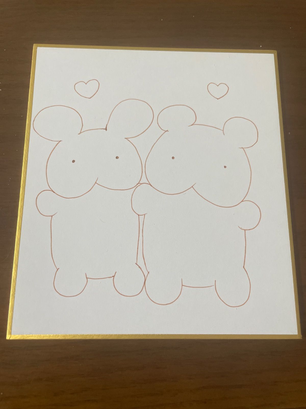 手描きイラスト08 しりうさとしりくま2