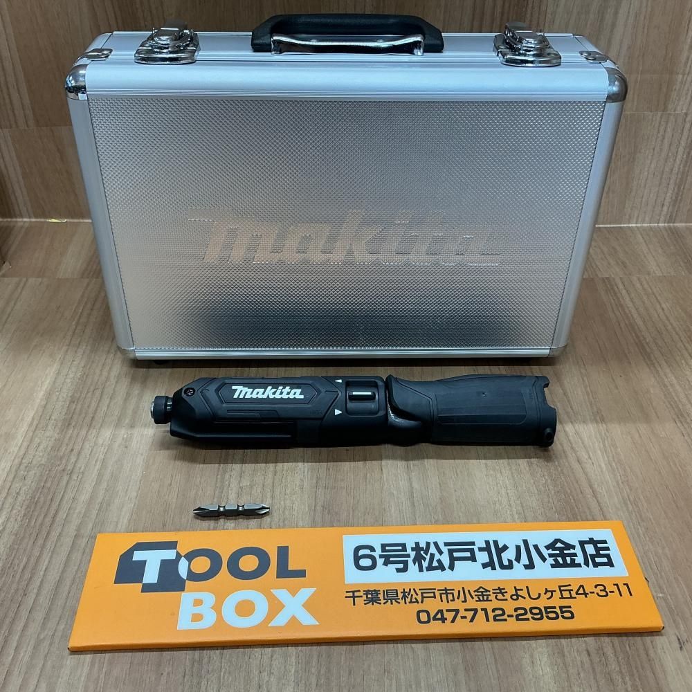 【未使用、空箱・取説なし】makita TD022DZB 7.2V充電式ペンインパクトドライバ本体のみ+中古美品純正アルミケース付き※商品説明要確認【204】