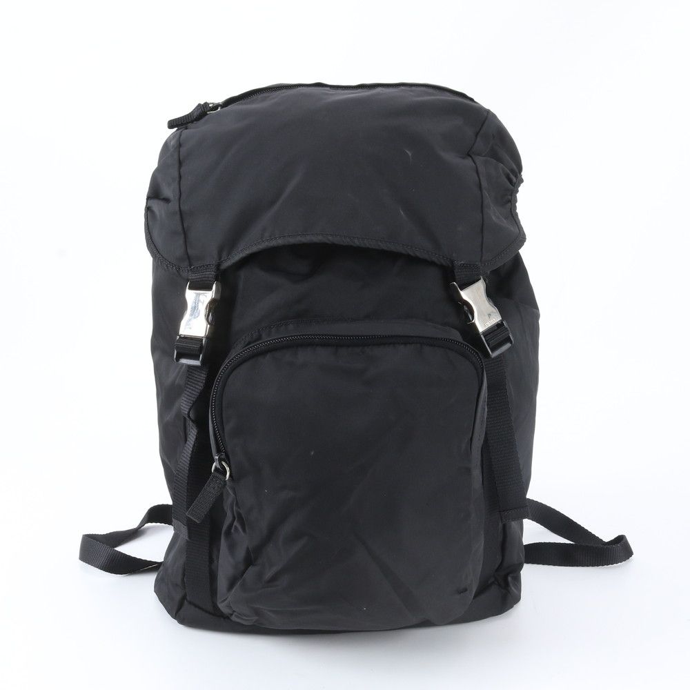 美品 プラダ テスート ナイロン トライアングルロゴ リュックサック バックパック ショルダー バッグ 黒 A4 メンズ WGM EE20-7【中古】 28,908円