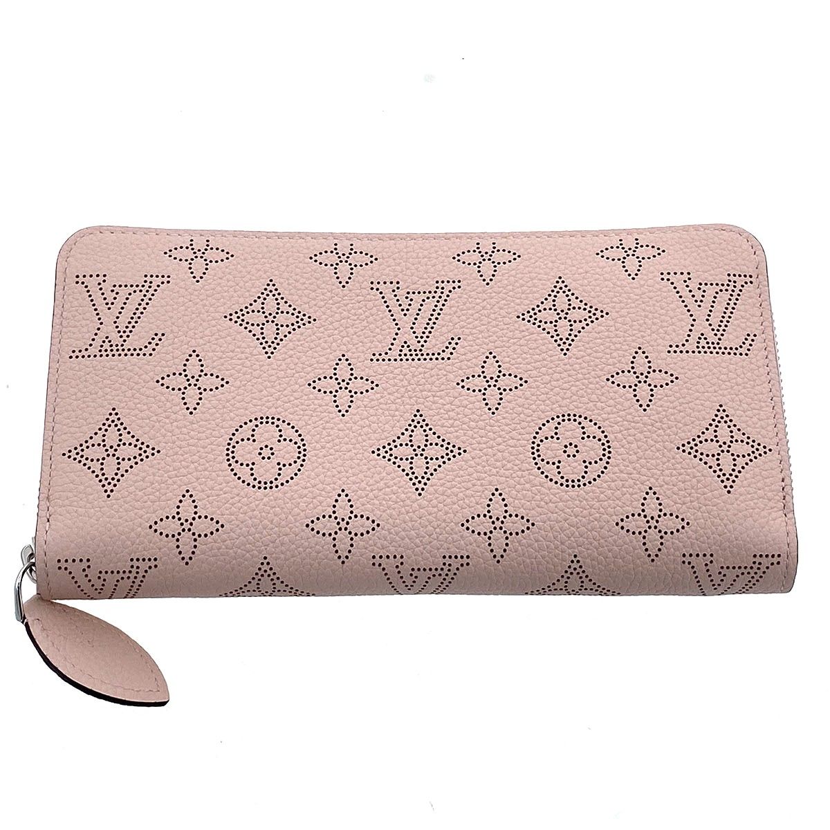 LOUIS VUITTON ルイ・ヴィトン ジッピー ウォレット 長財布 M61868 レディース モノグラムマヒナ ピンク 中古