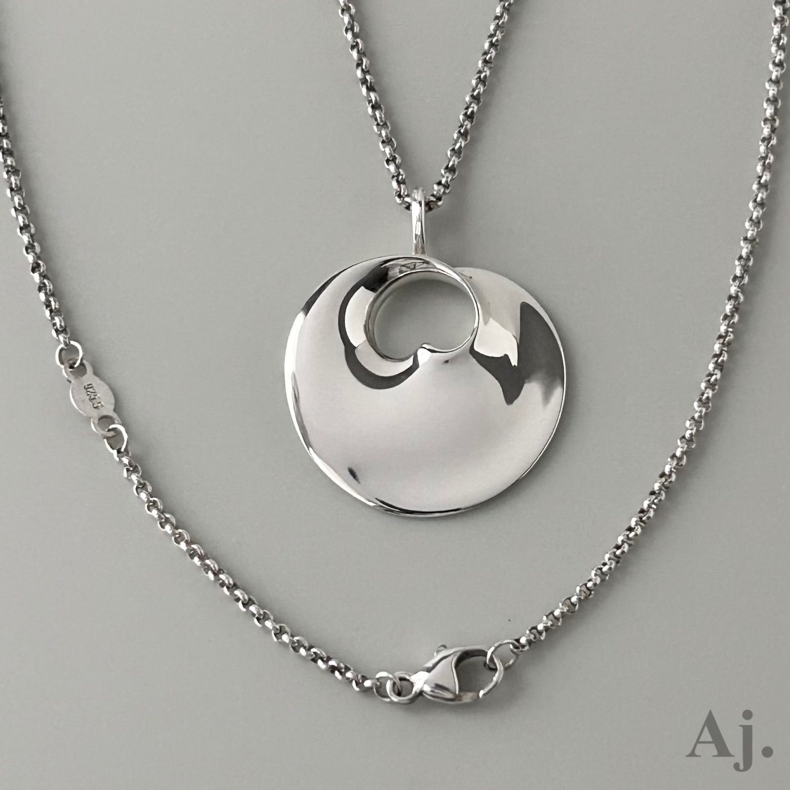 ジョージジェンセン ネックレス ペンダント ハート 1997 AG925 ヴィンテージ TORUN ヴィヴィアンナトールン Georg Jensen