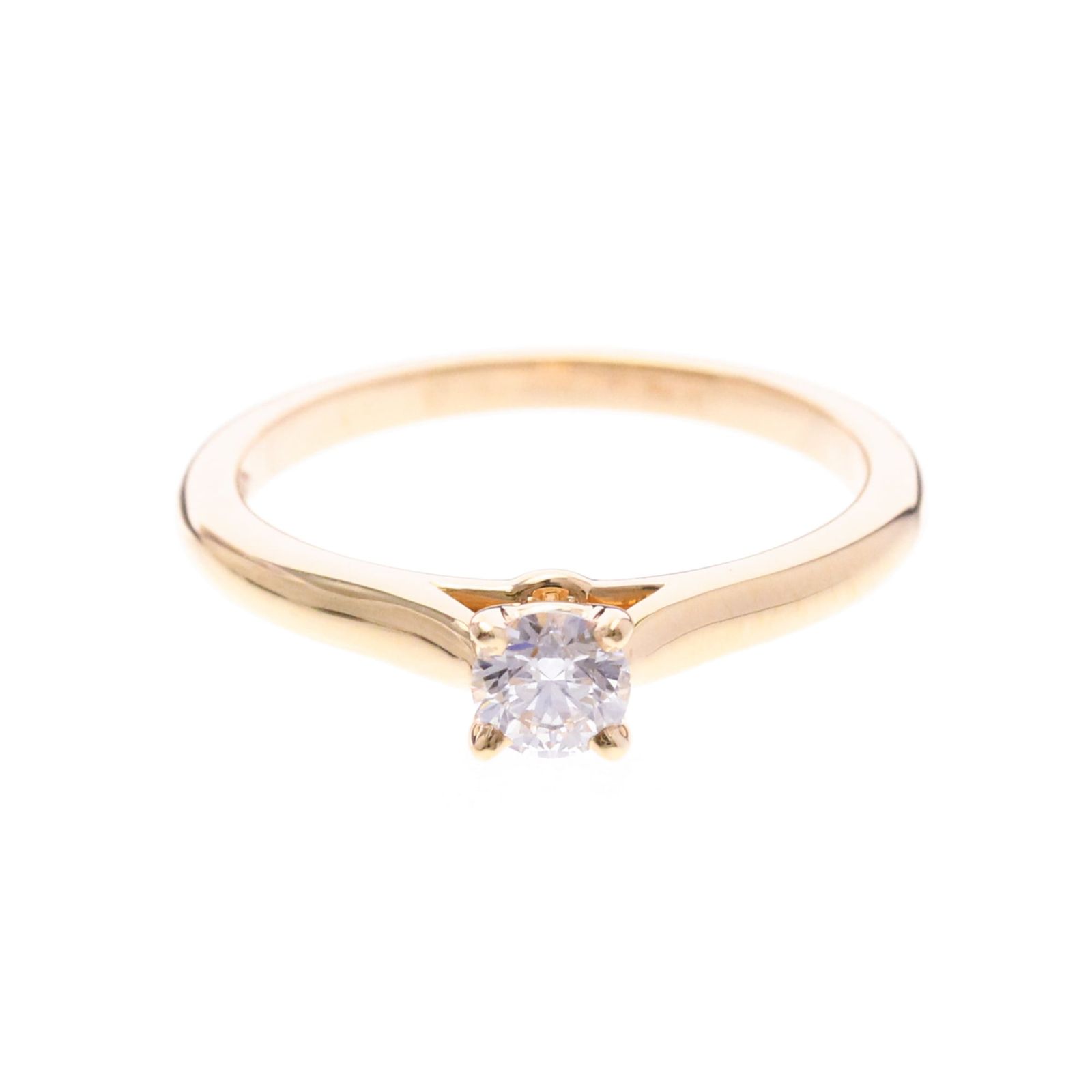 カルティエ(Cartier) 1895 ソリテールリング K18ピンクゴールド(K18PG) ファッション ダイヤモンド バンドリング カラット/0.23 ピンクゴールド(PG)