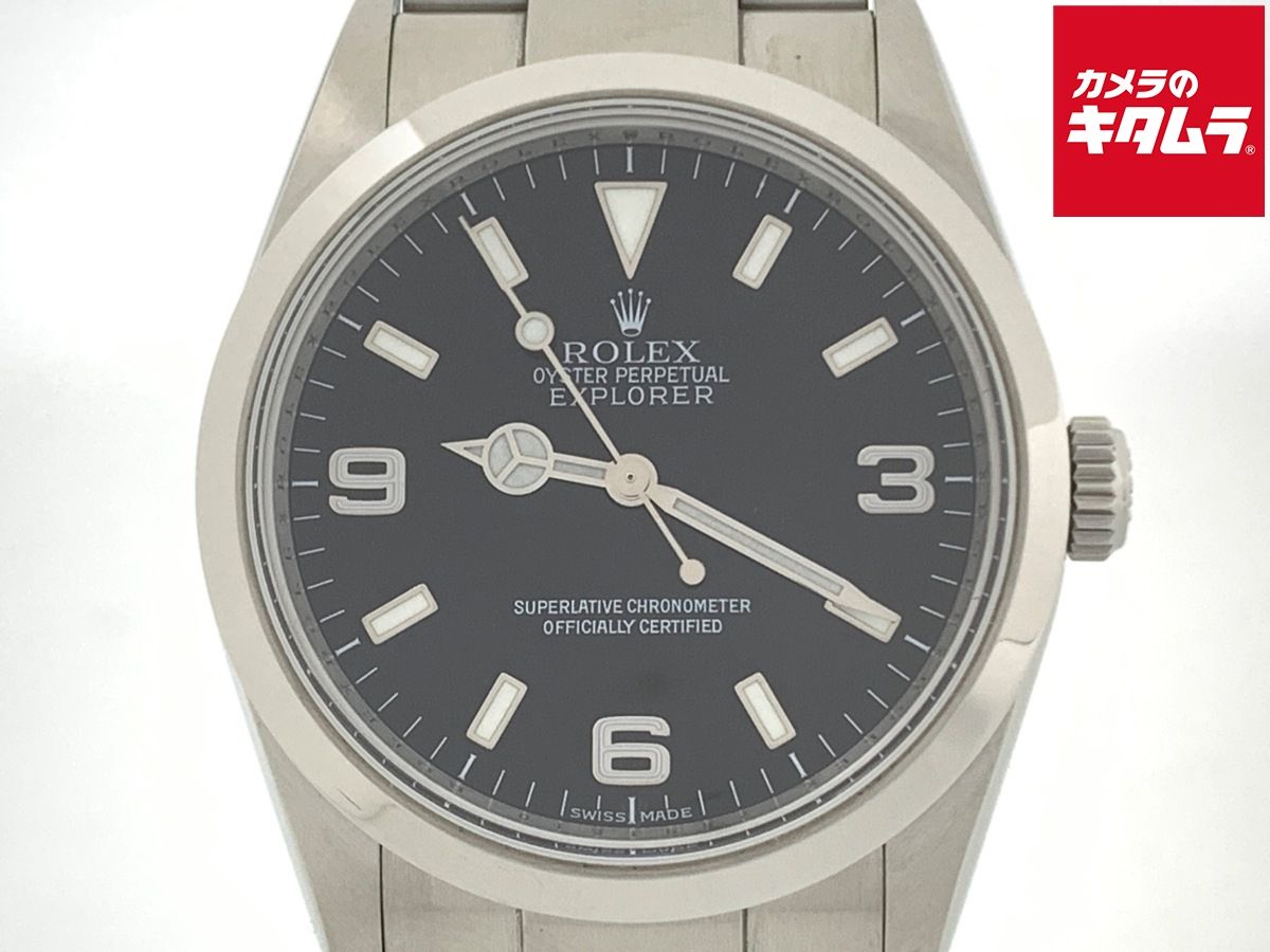 【中古】 【良品】 ロレックス(ROLEX) エクスプローラーI ブラック 114270 ステンレス