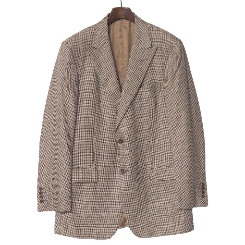 ■美品■Dunhill ダンヒル テーラードジャケット サイズ52 S 千鳥格子 チェック ブレザー シングルジャケット ブランド古着【中古】20260609/RA9733