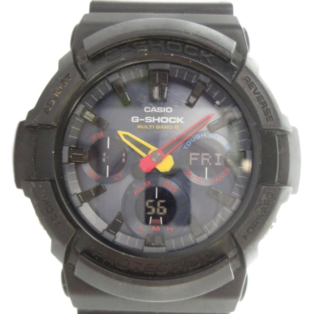 カシオジーショック CASIO G-SHOCK GAW-100BMC 腕時計 ウォッチ タフソーラー アナデジ カレンダー付き 黒 ブラック ■GY18 /MQ