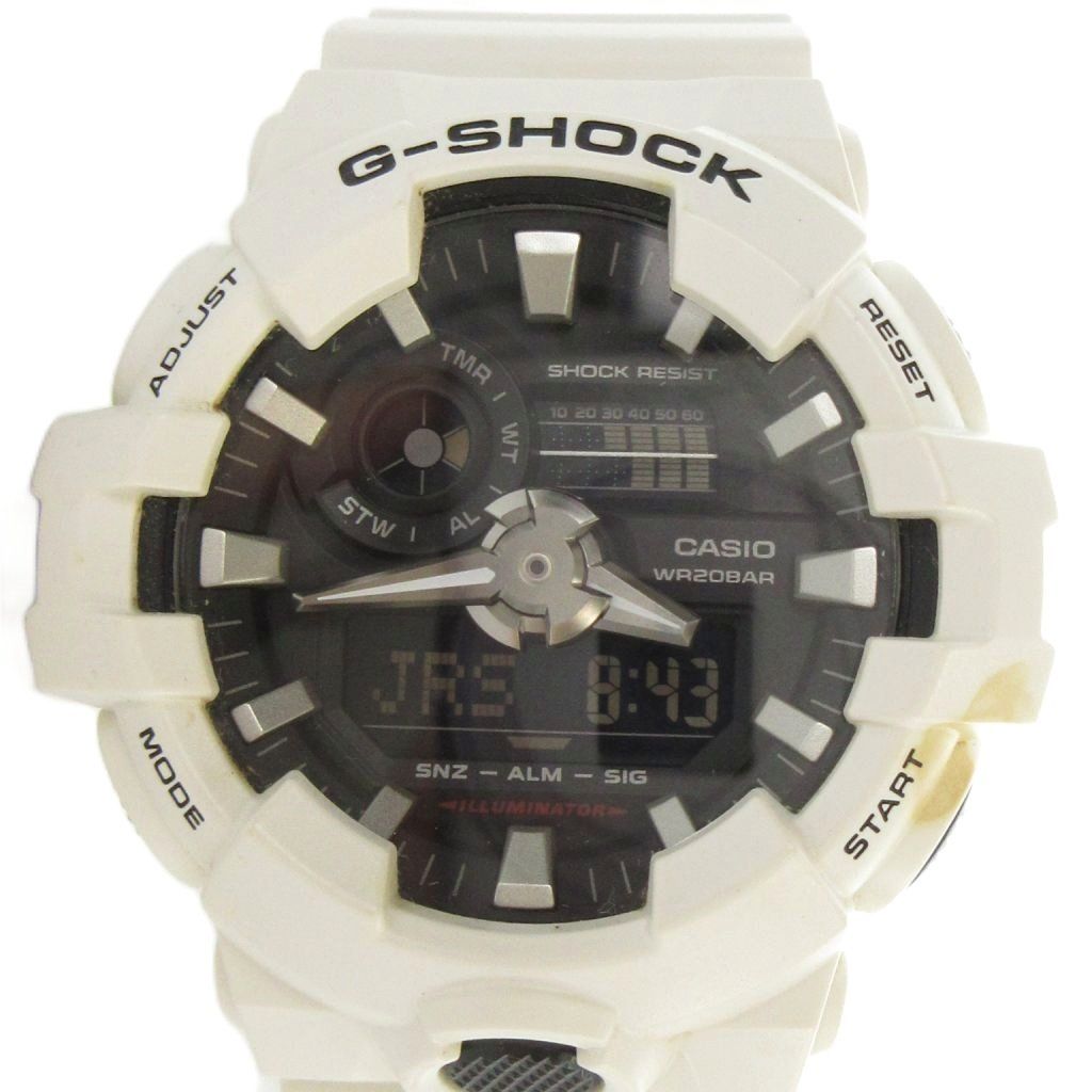 カシオジーショック CASIO G-SHOCK GA-700 腕時計 ウォッチ クォーツ カレンダー付き アナデジ 白 ホワイト ■GY18 /MQ