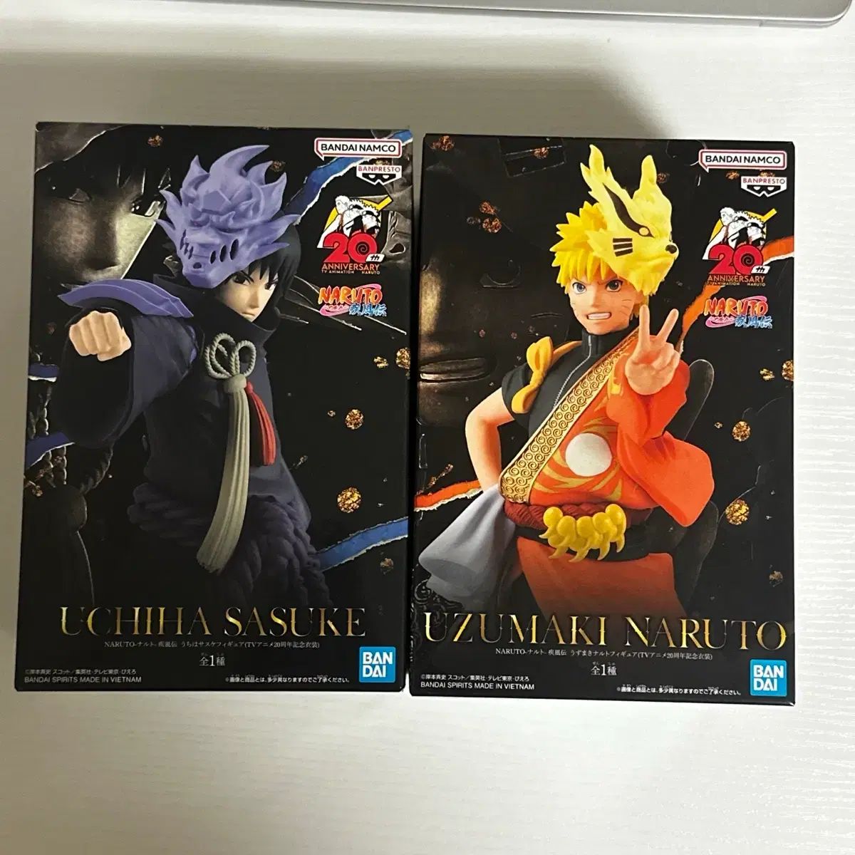 送料込み12) NARUTO -ナルト- 20周年 NARUTO -ナルト-, うちは サスケ フィギュア セット 出品