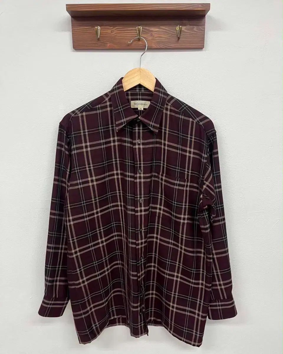 100 イヴ・サンローラン YVES SAINT LAURENT シグニチャー CHECK シャツ
