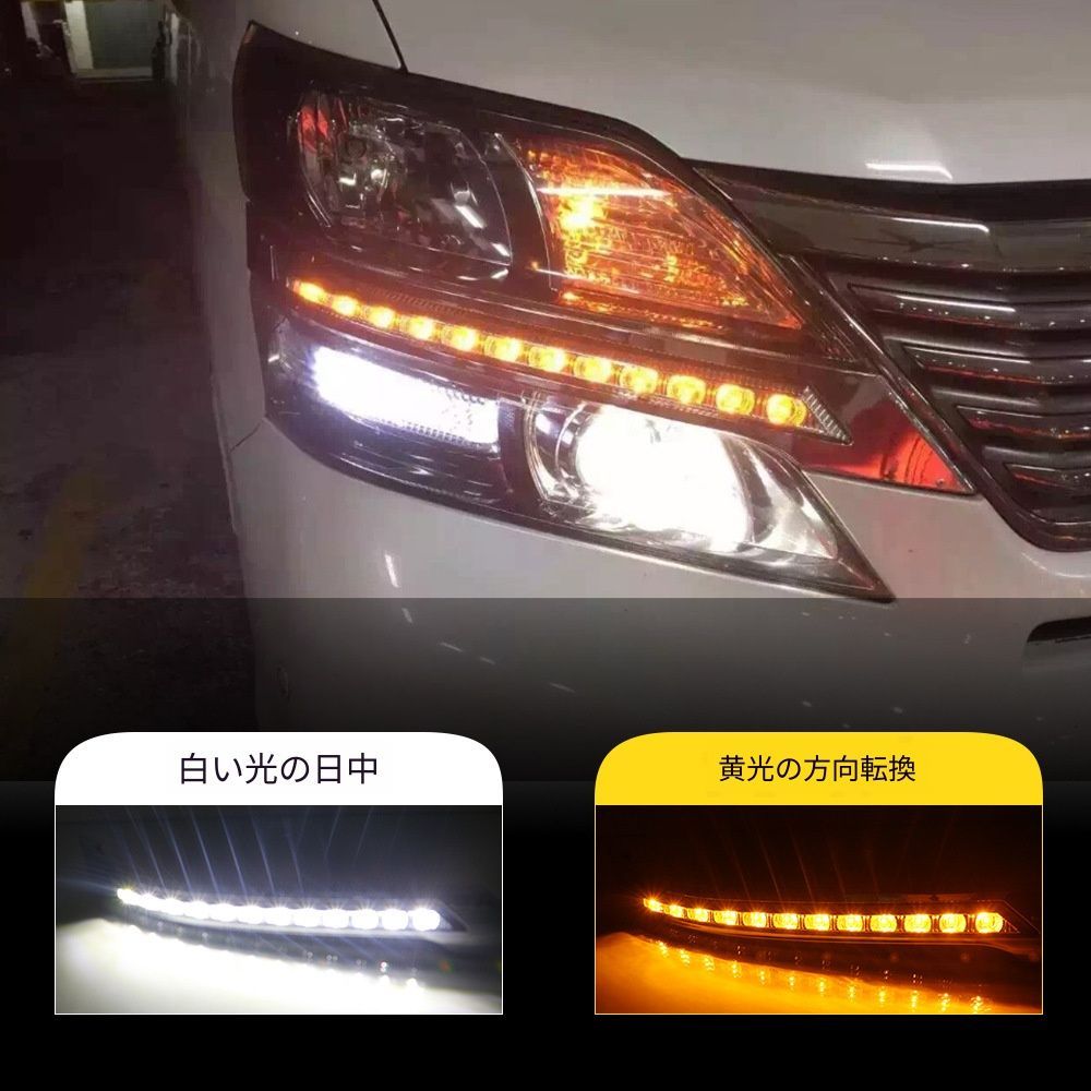 【送料無料】トヨタ アルファード ヴェルファイア 20系 TOYOTA Alphard Vellfire 20 専用 LED ヘッドライト ユニット デイライト ターンシグナル 一体化 08-11年式/12-15年式 選択可 高輝度 視認性UP ドレスアップ