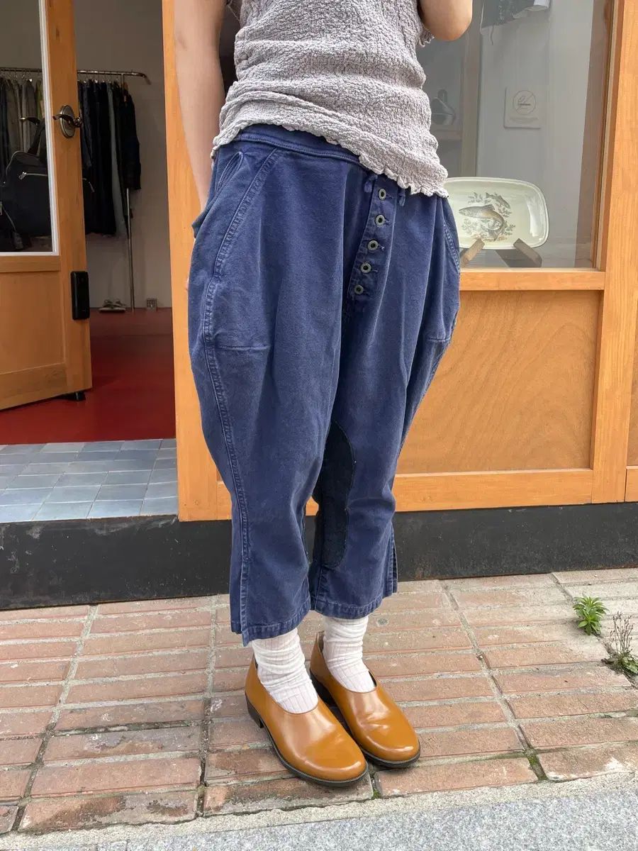 キャピタル(KAPITAL) サルエル ヌーベル パッチ クォーター パンツ