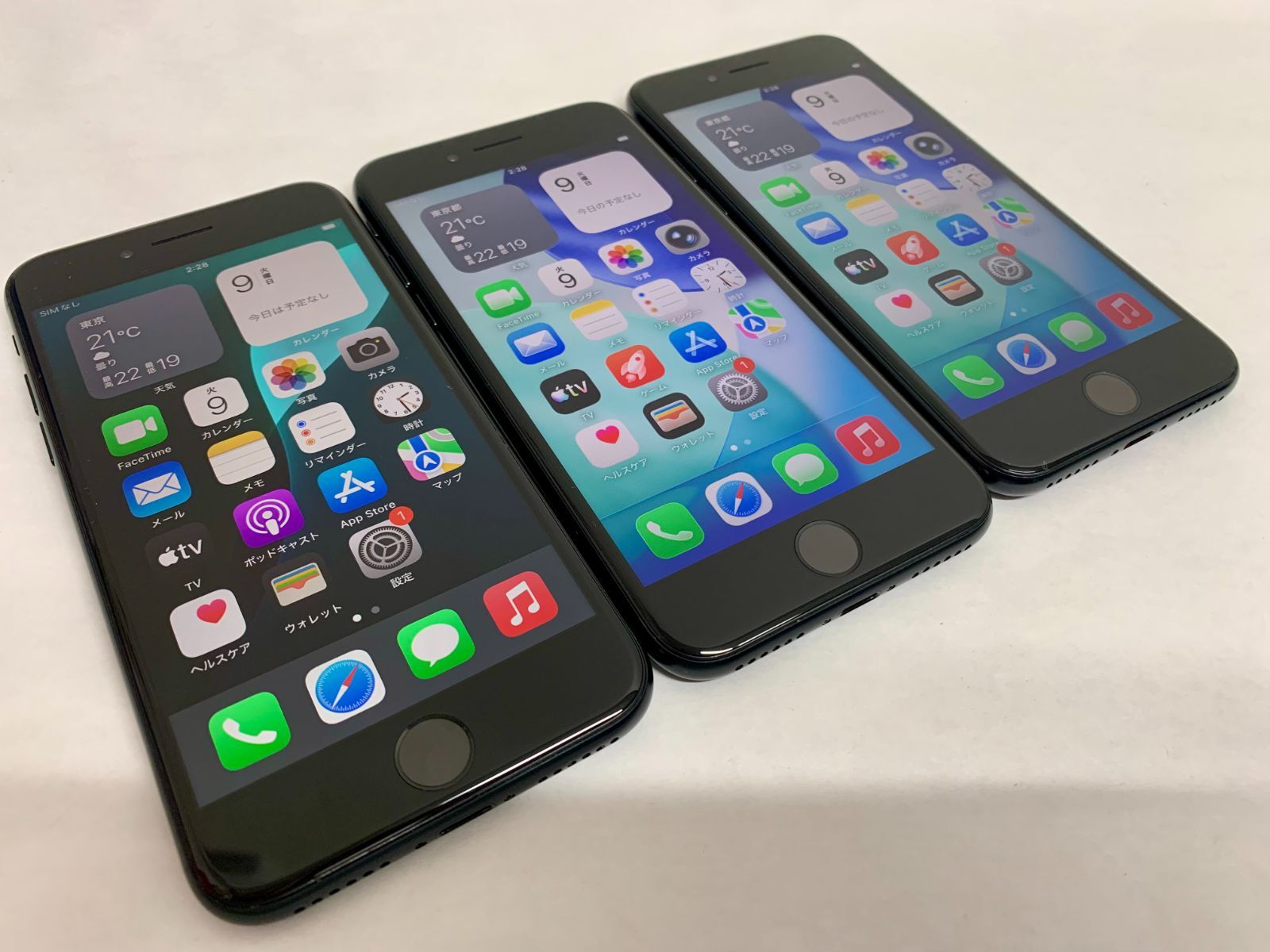 【金モバ】★3台セット大特価★良品★simフリー★iPhone SE 第3世代★SE3★64GB★ミッドナイト★利用制限〇★Apple★ios★